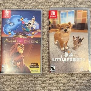 Switch Game Bundle: Aladdin, Lion King, Little Friends